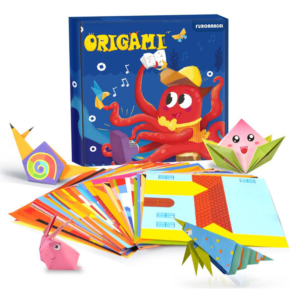 Art Craft Book - Origami-Set 30/108 Blatt Origami-Papier Bastelhandbuch DIY