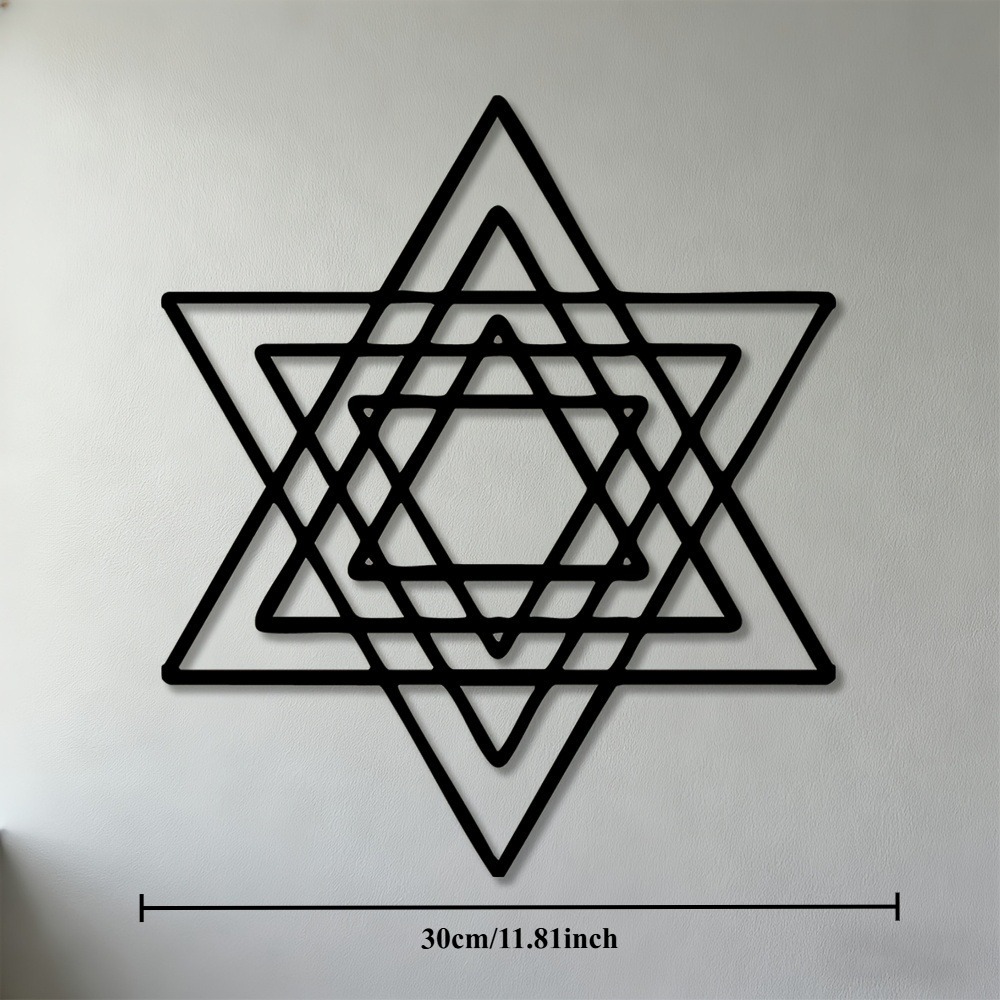 Art & Craft Paper Ideas - CIFBUY Metall-Wandkunst, Eisen-Davidstern, jüdisches Symbol, Dekor,