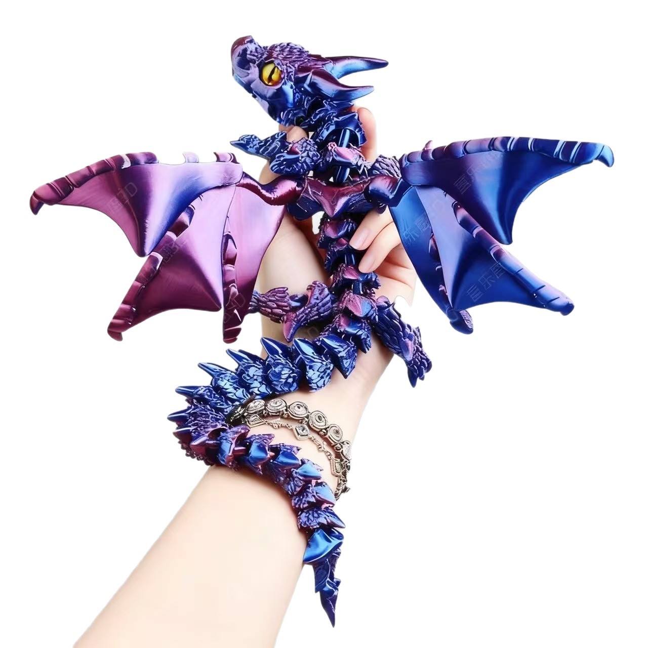 Art Craft Dinosaur - 9-17 Zoll 3D-gedruckte fliegende Dinosaurier-Actionfigur, Mini-Spielzeug,