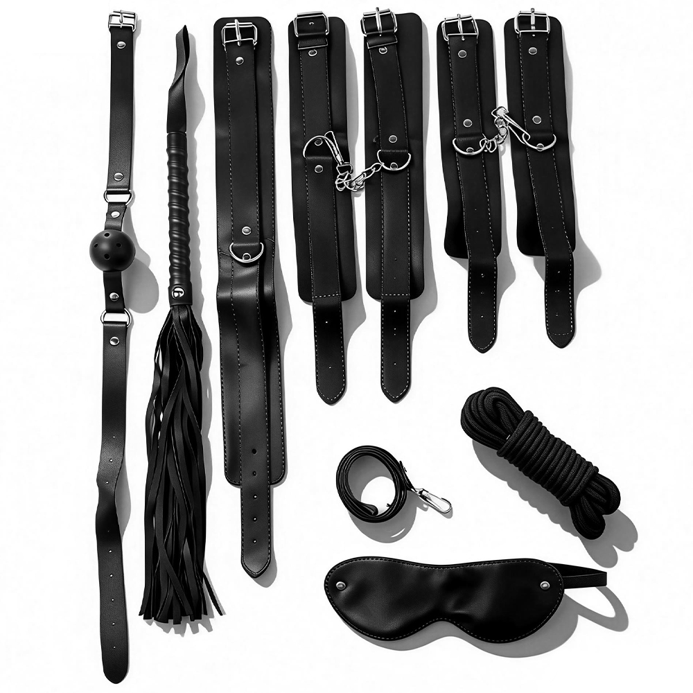 Leather Tooling Kit - SM-Party-Sets für Erwachsene, Sexspielzeug, Fesselung, Handschellen,