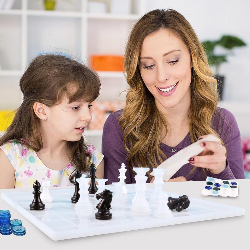 Harz-Schachspiel-Form mit Scha – Art Craft Model Bewertung und Preis