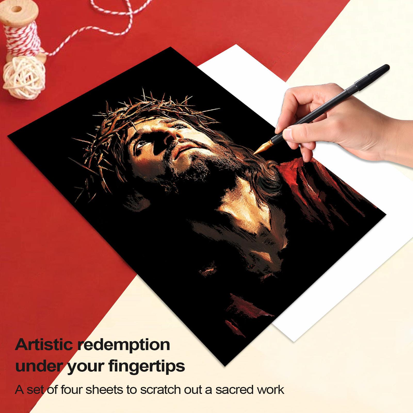 Kratzbuch Jesus Kratzmalerei 1 – Art Craft Book Bewertung und Preis