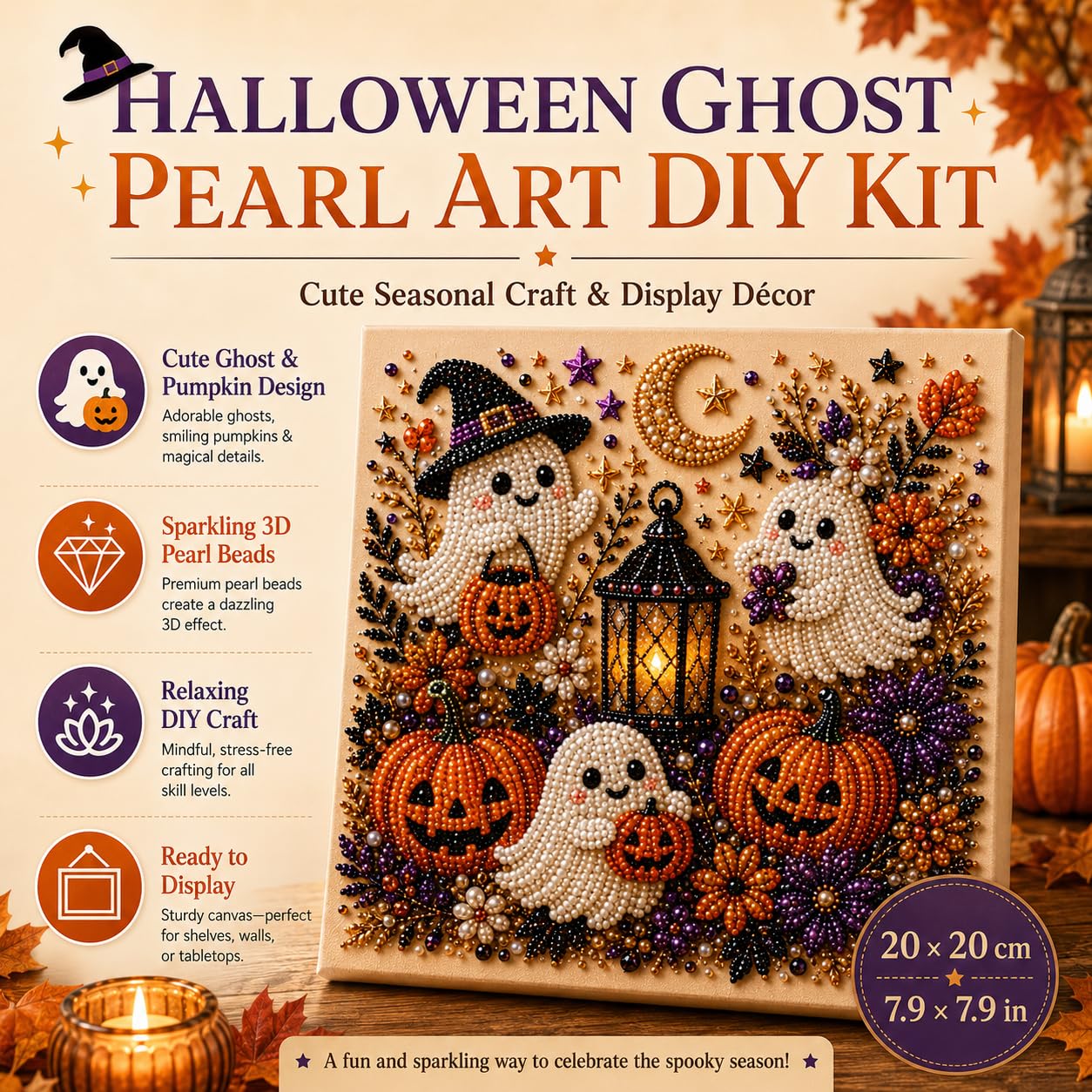 Halloween Geister-Perlen-Kunst – Art Craft Halloween Bewertung und Preis