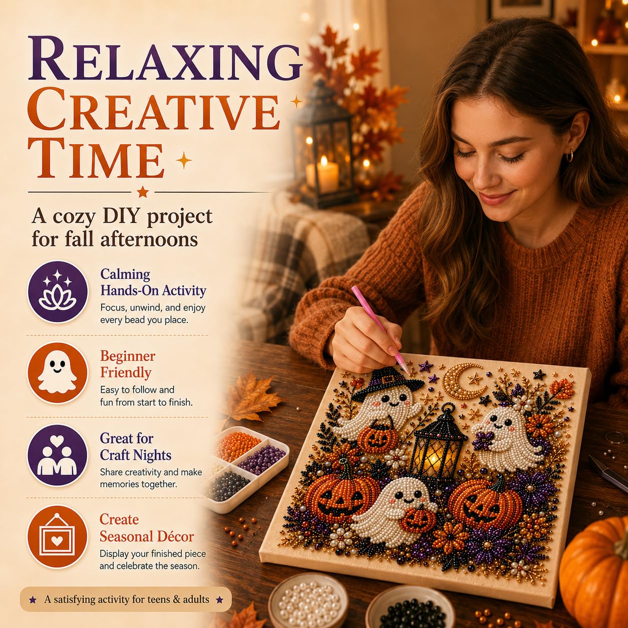 Halloween Geister-Perlen-Kunst – Art Craft Halloween Bewertung und Preis