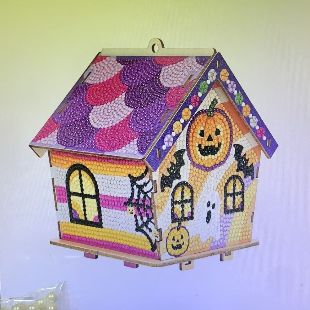 3D-Holzhaus-Halloween-Strass-M – Art Craft Halloween Bewertung und Preis