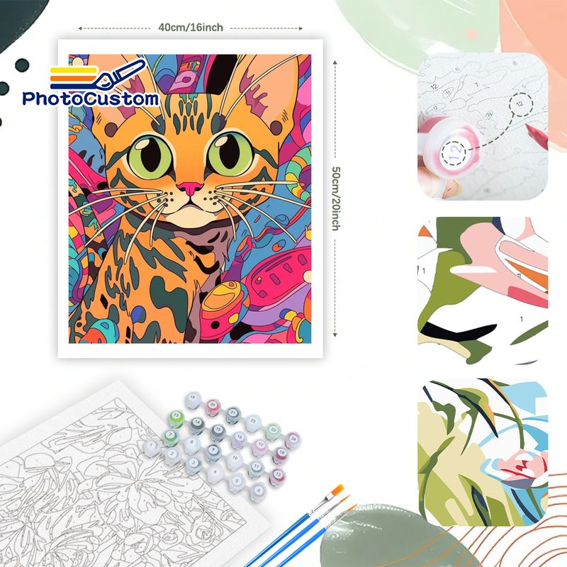 PhotoCustom Ingwer-Katze Malen – Art Craft Easy Ideas Bewertung und Preis