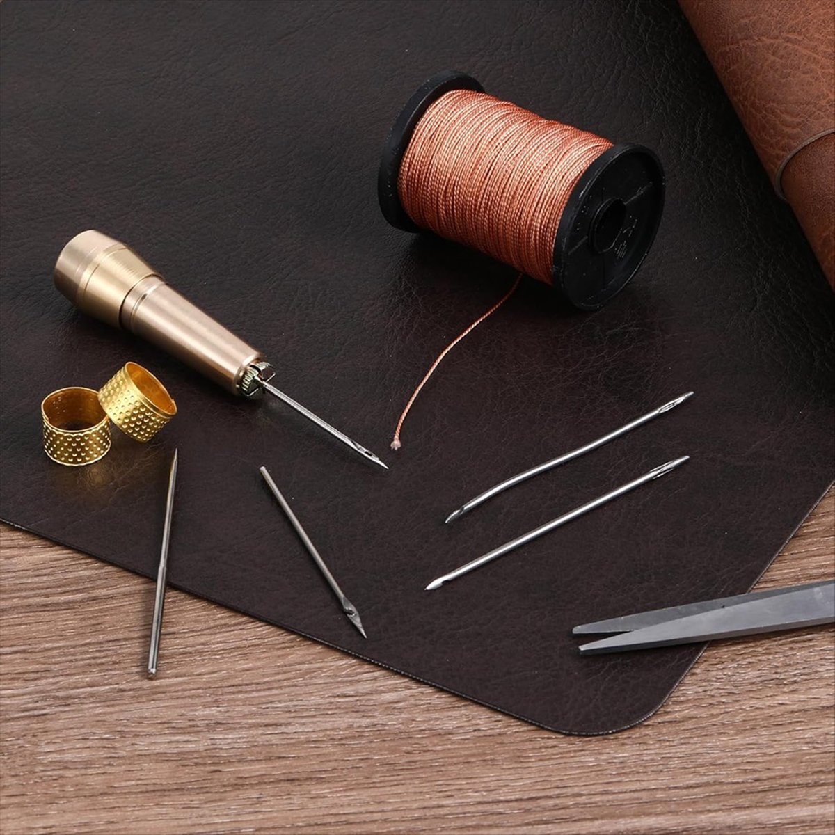 9-teiliges Leder-Nähahle-Set m – Leather Tooling Kit Bewertung und Preis