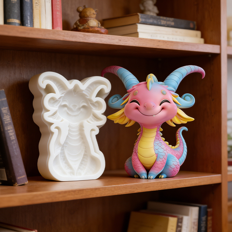 Niedliche kleine Drachen-Silik – Art Craft Model Bewertung und Preis
